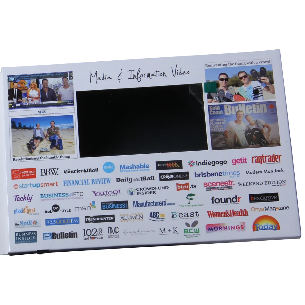 Promotion Gift Digital Player Wedding Birthday Party Invitation advertising Video Card