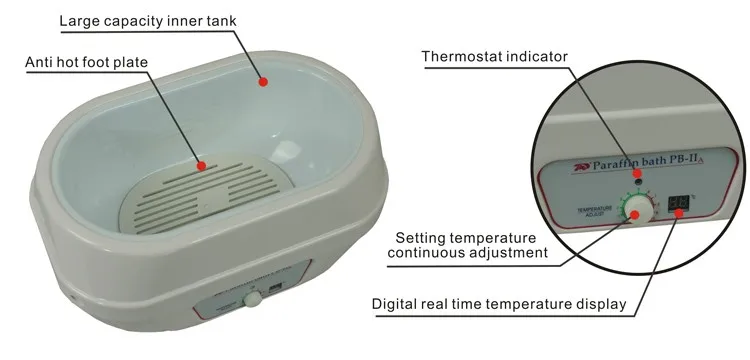 Make the hand skin soft and whiten bees parafin wax warmer machine