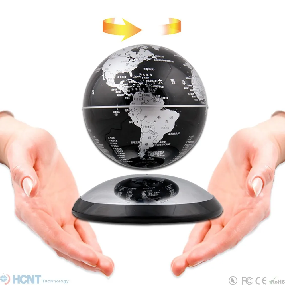 
Wholesale magnetic floating virtual world map globe for birthday gift 