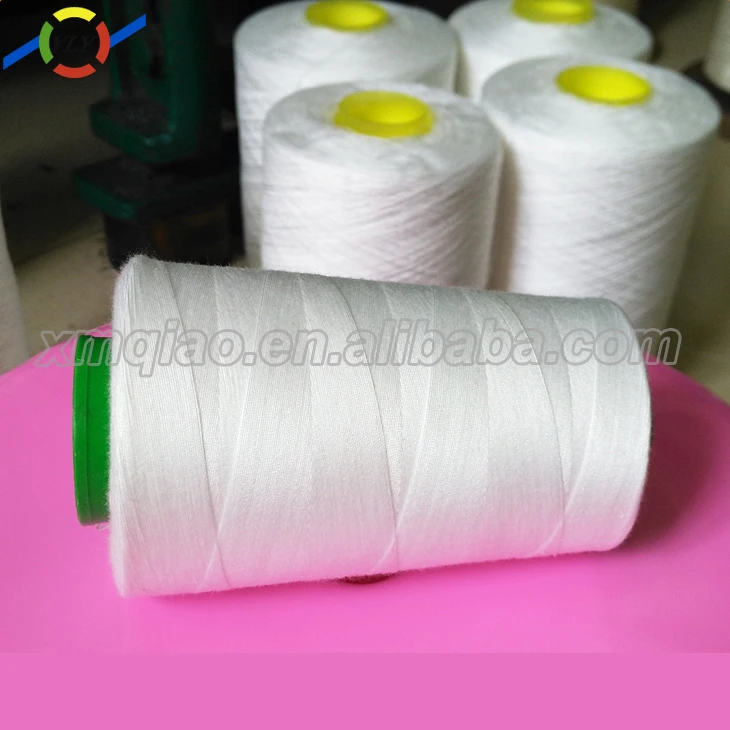 Chinese supplier cotton stock lot raw materials polyester cheap sewing thread 40/2 20/3