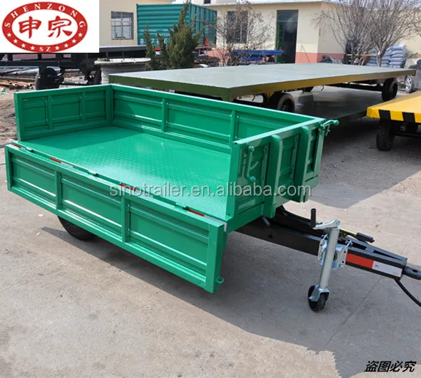 high quality 1.5 ton single axle farm tractor hydraulic dump tipping trailer for sale