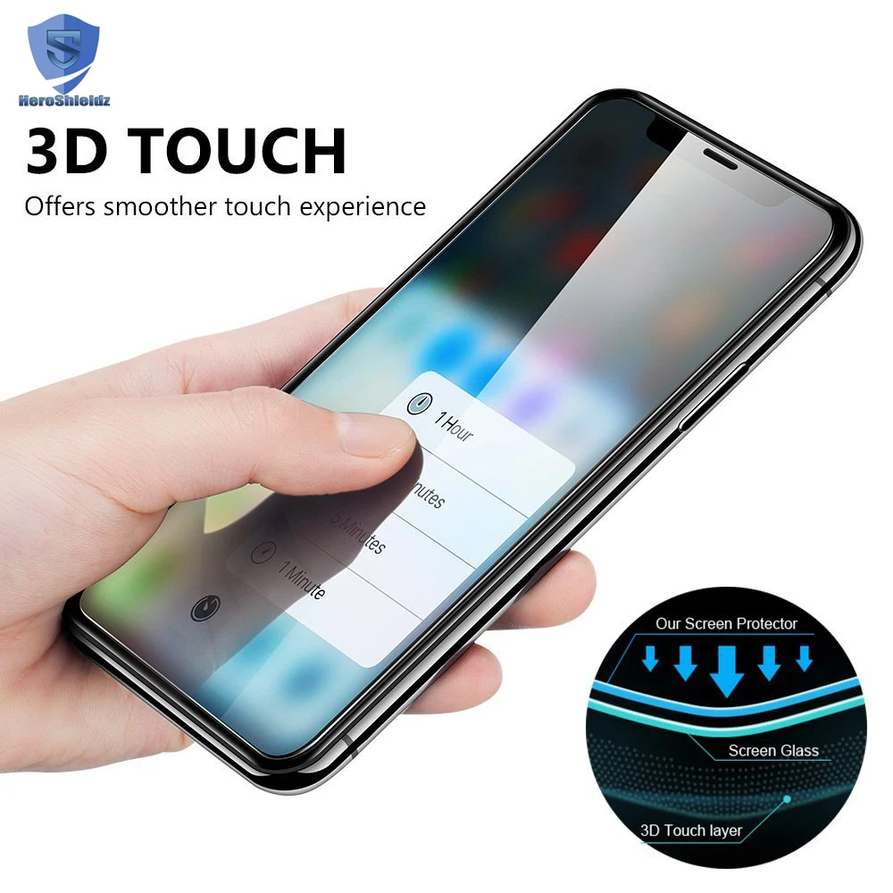 Wholesale Premium Quality For iPhone XS Screen Protector Tempered Glass, 9H 5D Full Coverage Glass Cover For iPhone XS No bubble