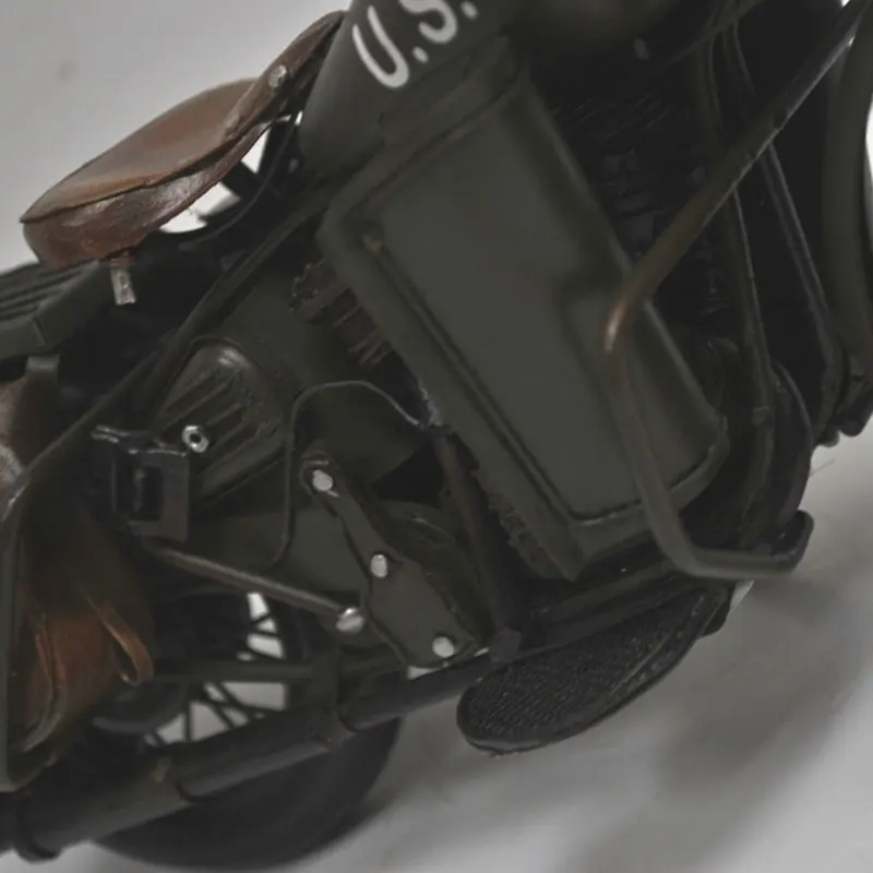 Vintage industrial style manual iron art metal craft motorcycle models