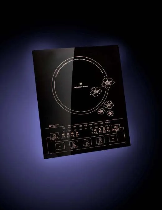 
2018 KANGER black silk printing ceramic glass top for induction cooker plate 