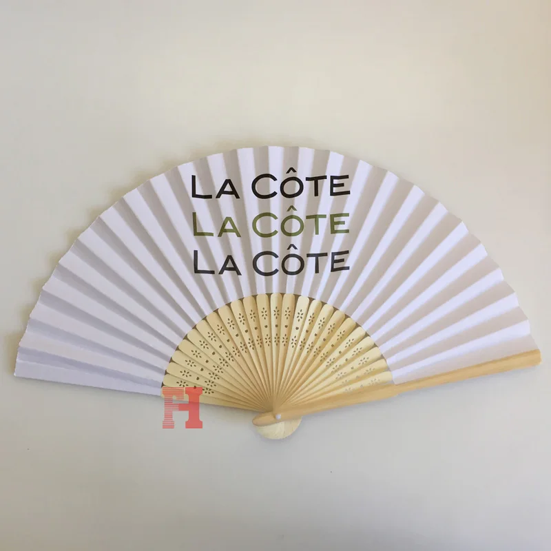 Китайские традиции, ручной складной бумажный веер для праздников с индивидуальным принтом