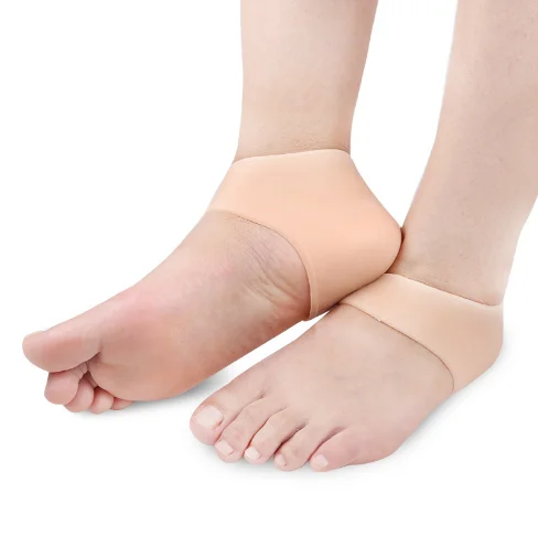 Silicone gel pads heel cushion foot care protectors moisturizing silicon gel heel socks