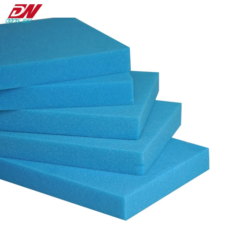 High density bule color die cut polyurethane sponge pu foam sheet packing material