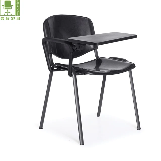 
Best plastic back school student study chair with pp armrest writing pad for training chairs 