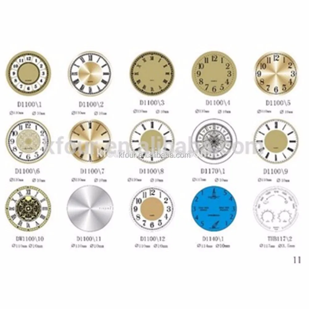 KFOUR D720-1 Aluminum/PVC wall clock dial clock face from Chinese