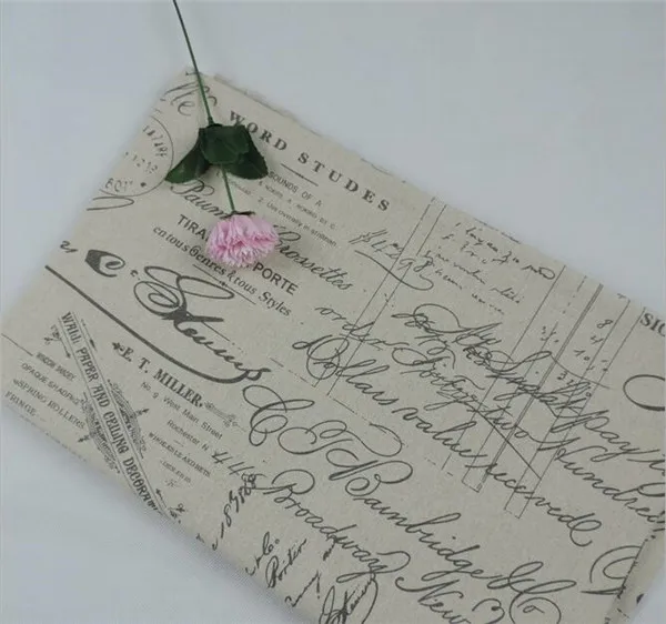 british wind english guitar printed linen fabric DIY handmade cloth for tablecloth/decorative cloth/sofa sets