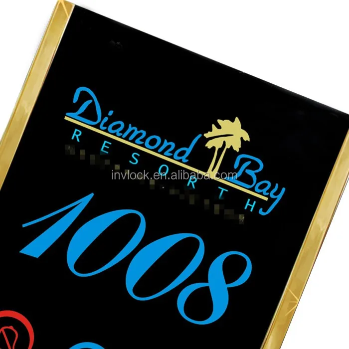 
OEM LED hotel room number display electronic door plate Electrical out door server house number doorplate signs 