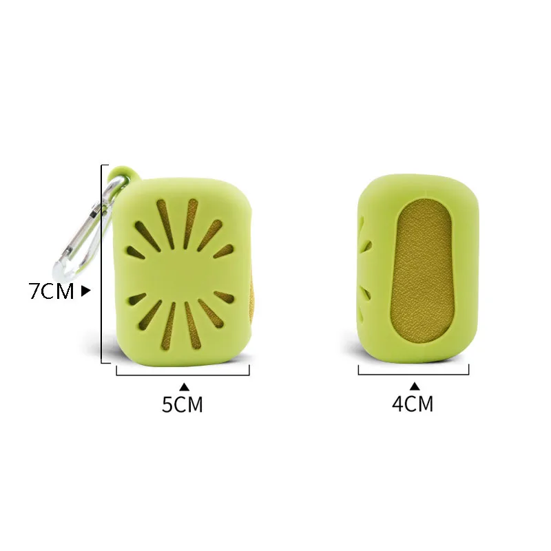 Market hot selling fast drying portable personalized outdoor cooling sports towels with tiny silicone case