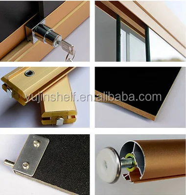 Custom Floor Standing Aluminium Glass Display Showcase, Glass Tower Display case