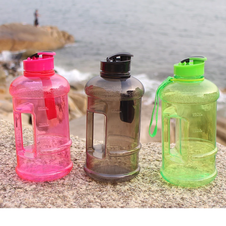 2.2L army green water drinking bottle jug with handle Jug Container outdoor sports gym car travel use portable leakage proof