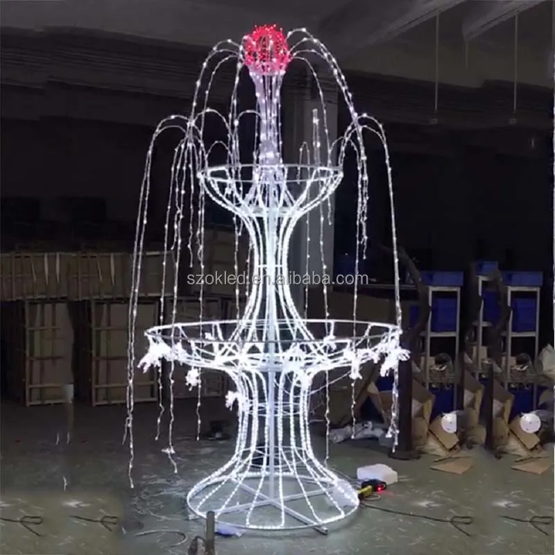 LED Motif Lights decoration,Christmas fountain 3d street light motif