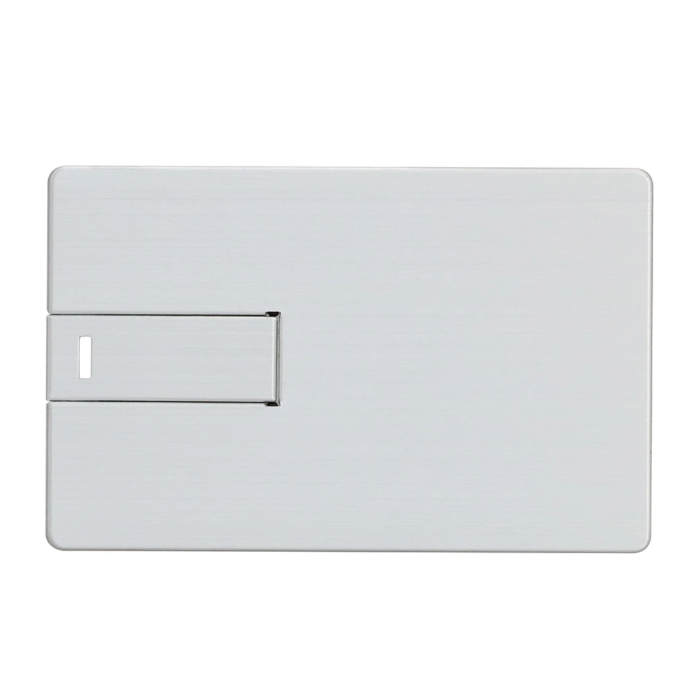 Metal Credit Card USB Flash Drive 32G Pendrive 64G USB Stick 16G 8G Flash Drive Memory Stick Bank Card Pen Drive