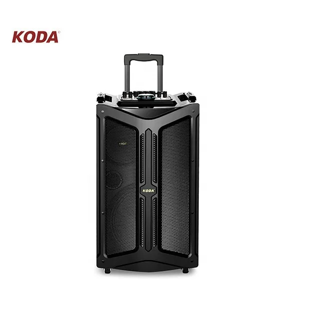 hi-fi multimedia active pa system outdoor portable trolley speaker