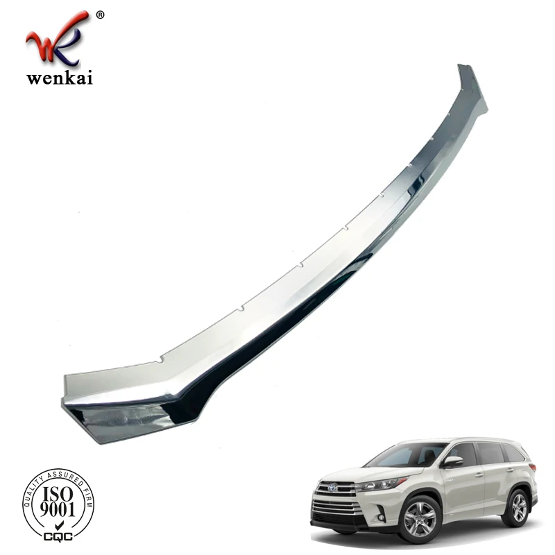 Car Accessories Bottom Front Bumper Skid Molding Cover Trim Garnish For Toyota Highlander Kluger 2017 2018 2019