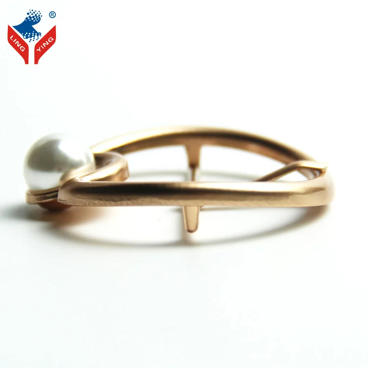 Модная красивая Золотая Пряжка для украшения одежды, Центральная пряжка, жемчужная пряжка