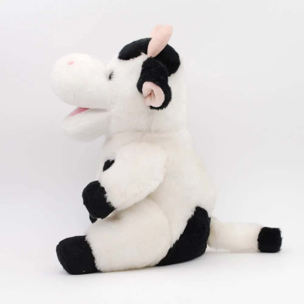 
ODM OEM plush milk cow toy soft lovely animal baby stuffed sweet dairy cow farm doll 