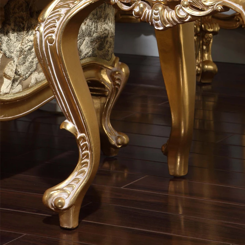 classical baroque furniture -Gilding golden foil royalty table