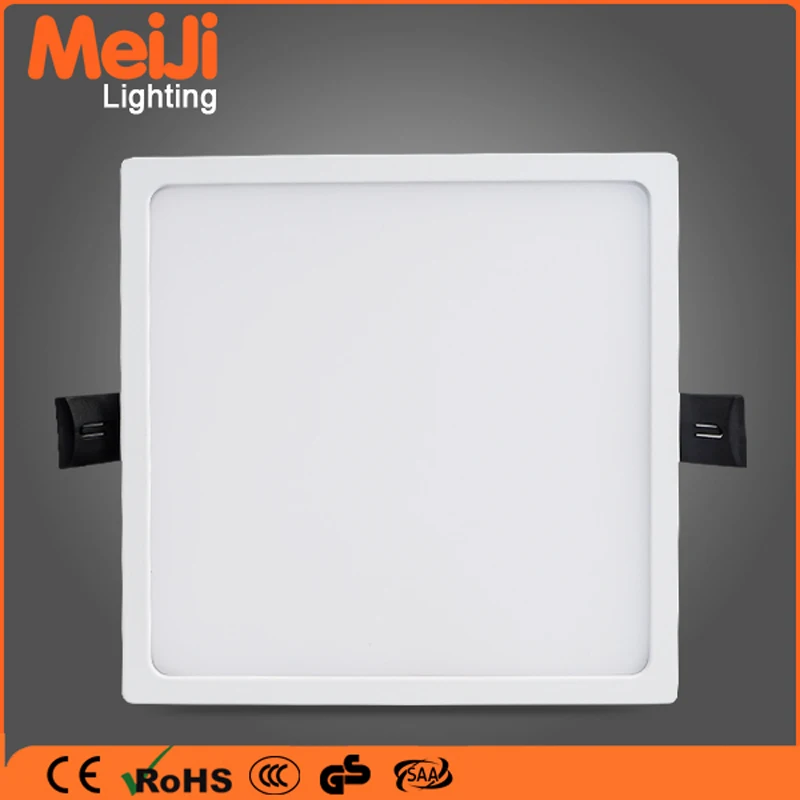 
Square ultra slim 8W Thin die casting aluminum rgb led recessed ceiling panel light 