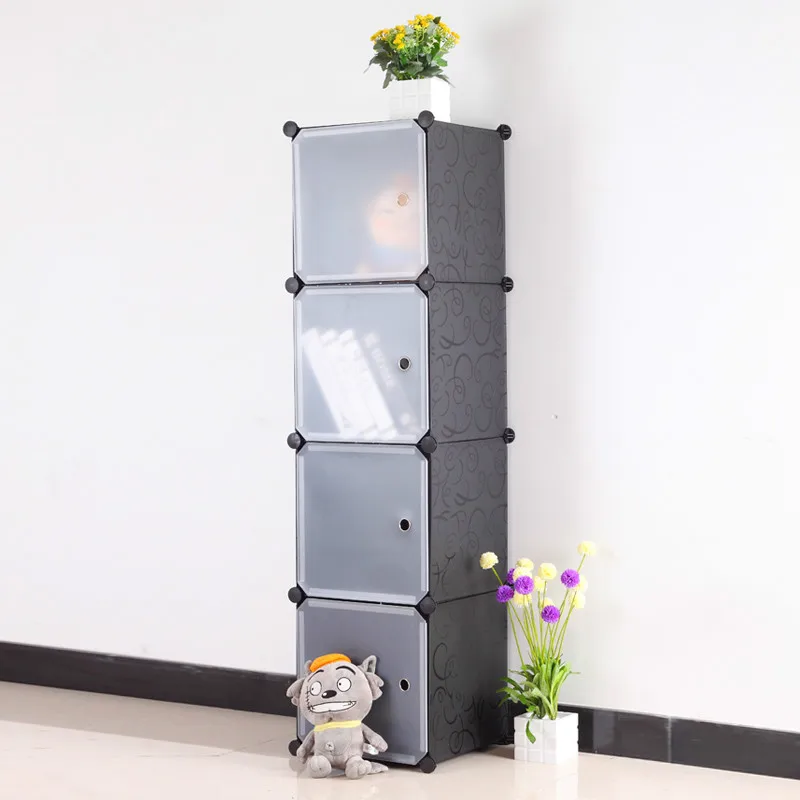 New Design modern children plastic wardrobe cabinet