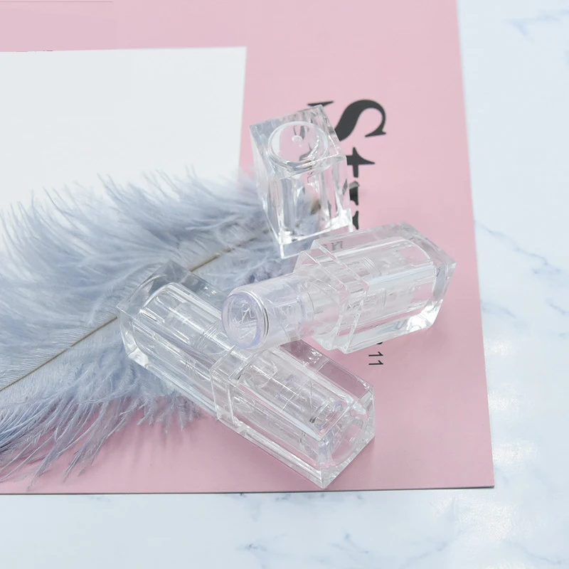 
2019 Fashion Square Transparent Best Quality Cheaper Price Lipstick Tube Private Label Empty Lipstick Tube 
