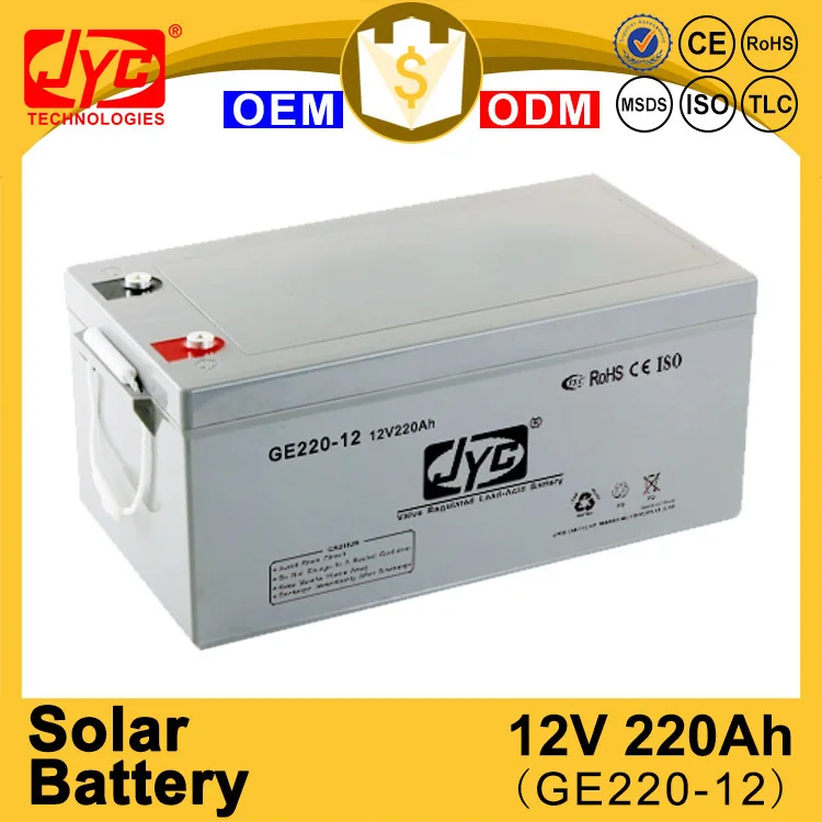 Continual hot sale 12v 220ah deep cycle solar battery