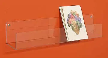 Portable Single Acrylic Book Holder Clear Acrylic Greeting Card Holder Acrylic Gift cards Display Stand