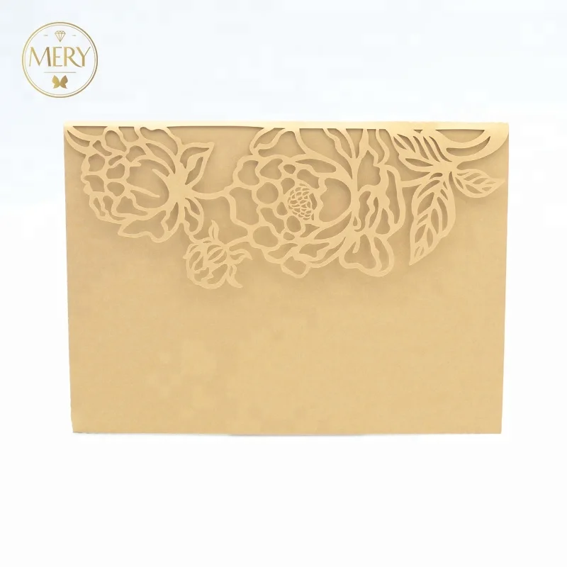 wholesale new products laser cut customize white  pearl elegant  marriage invitation card wedding favors party supplies