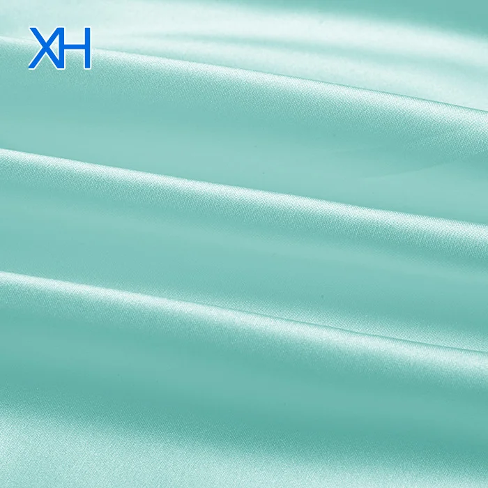 Hot Fashion Shiny Plain Satin Silk Sarees Fabric Charmeuse with Low Price by Xinhe Textiles