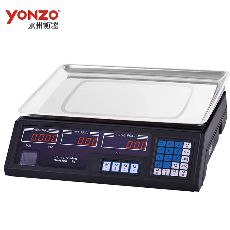 YONZO brand 30kg electronic digital commercial meat scale Balance