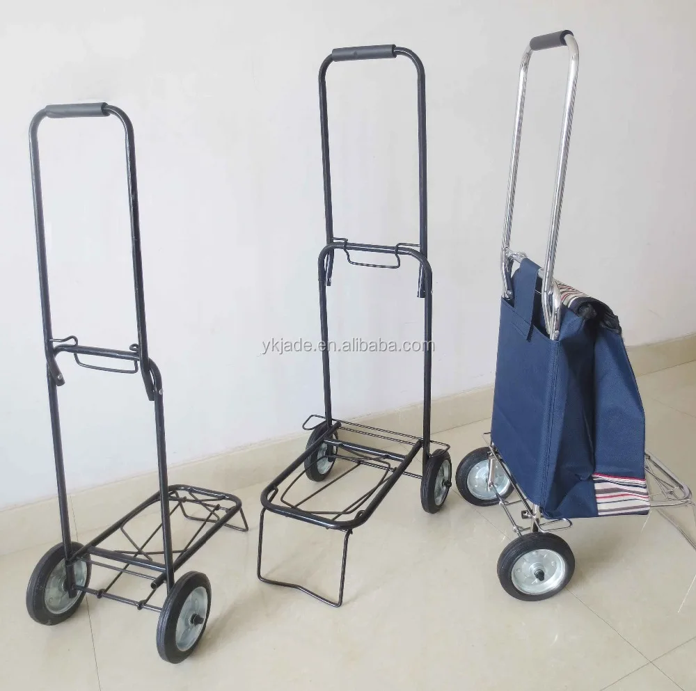Folding metal hand truck High quality hand trolley foldable luggage cart