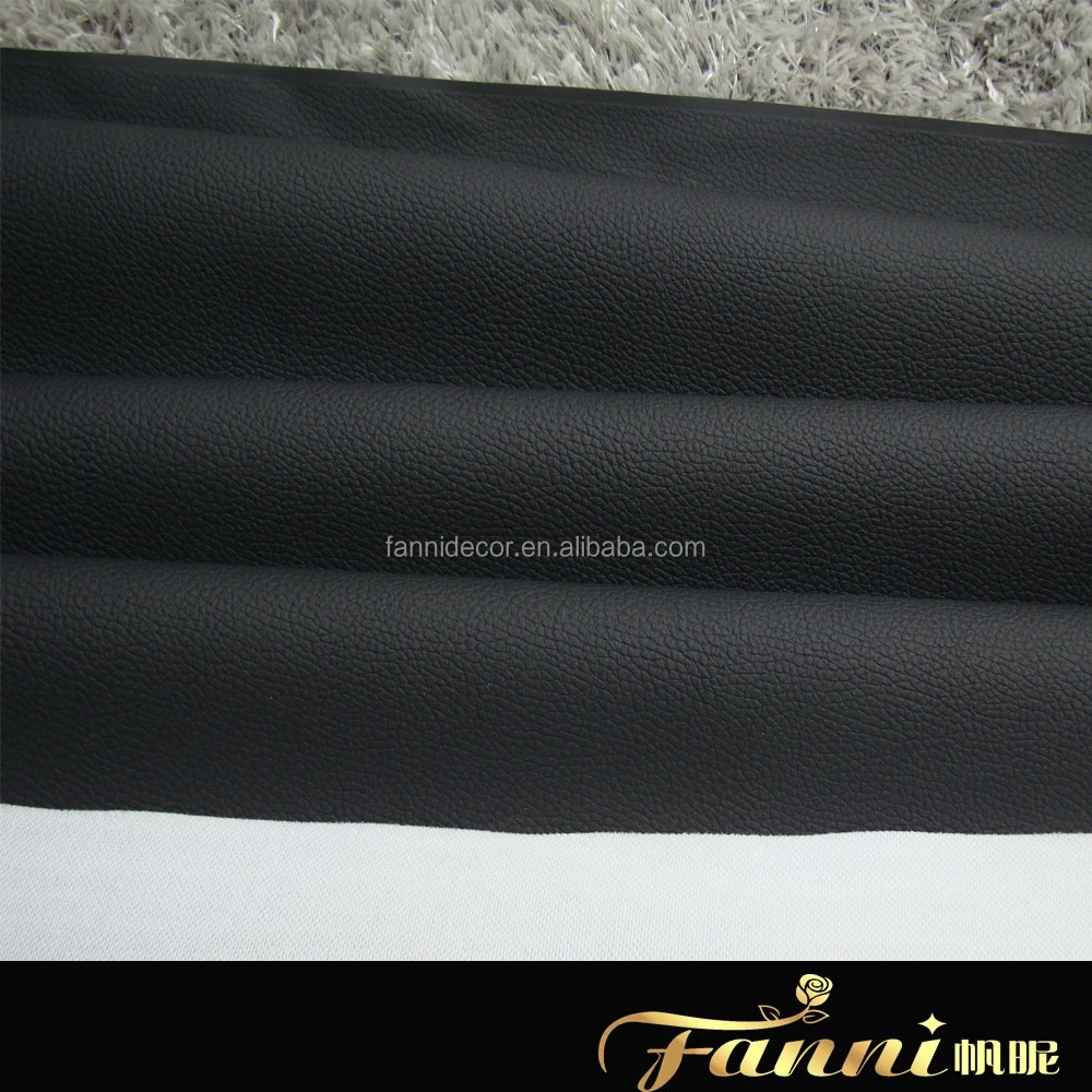 Black Leather Car Seat Fabric Dark Gray Car Seats Leather PVC Upholstery Leather Fabric for Car Seat