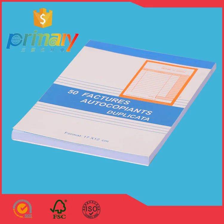 Custom Printing NCR Paper Type Receipt Invoice Noted Book For Business