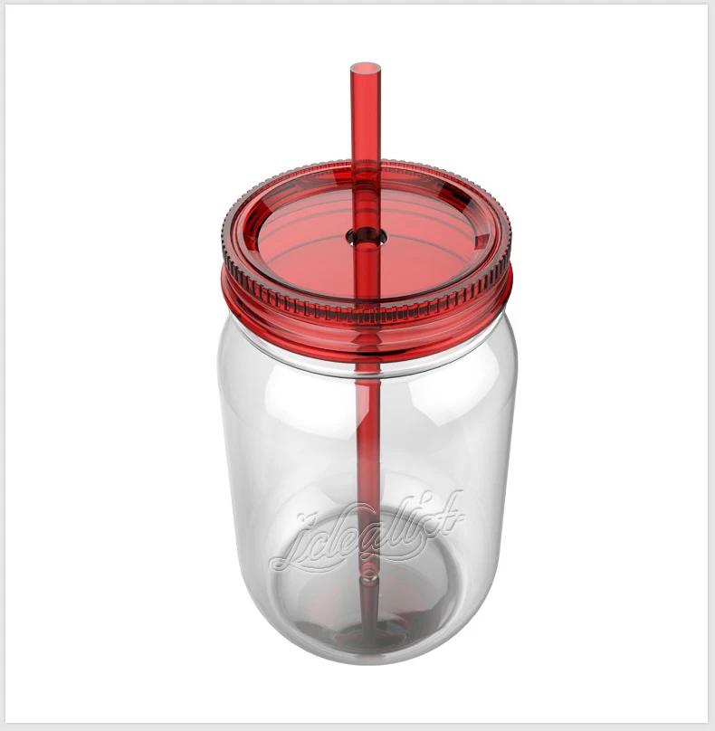 Best selling plastic drinking supplier mason jars
