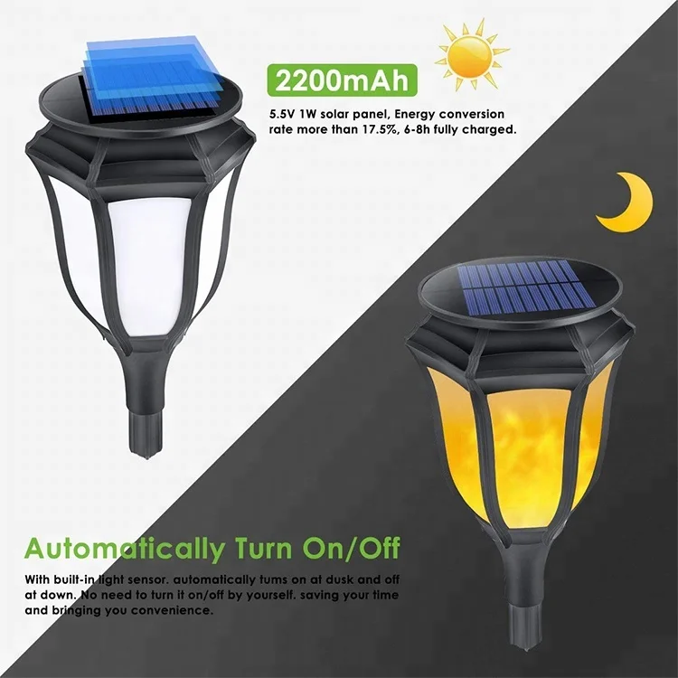 
Outdoor 96 led dancing Flickering solar flame light garden solar light light garden 