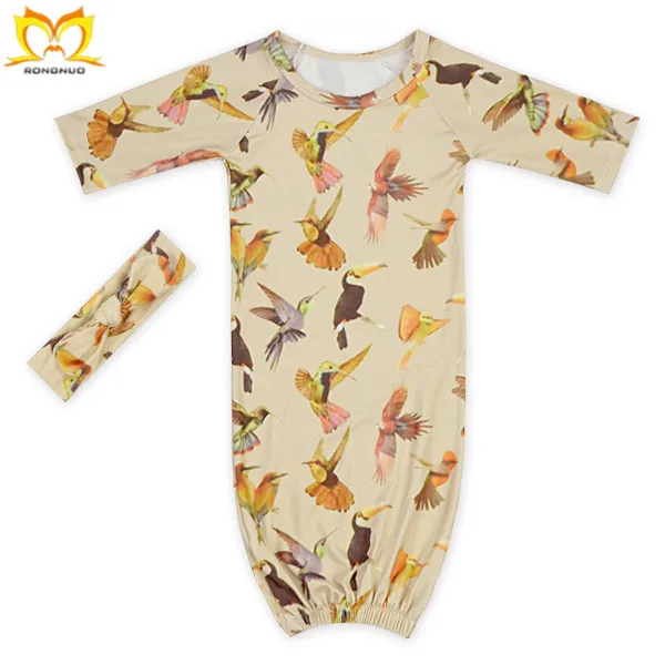 2017 Cheap Children's Sleeping Dress Designs for Girls Blank Style Children's Clothes Headband and Sleeping Bag