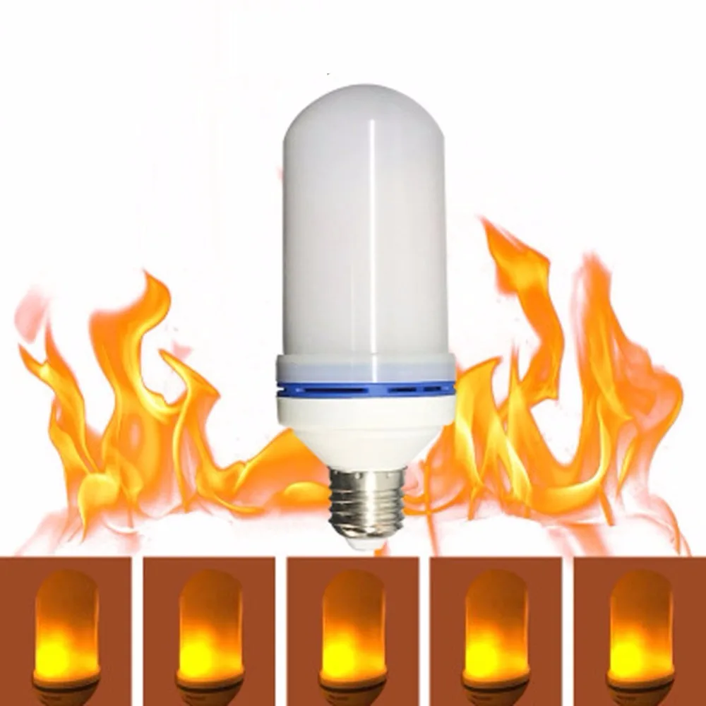 7W Creative Flickering Atmosphere Decorative Lamp LED Flame Effect Fire Light Bulbs