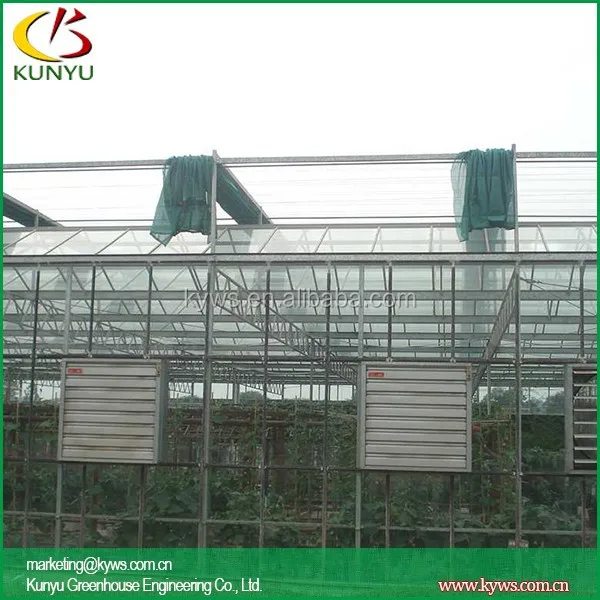 Sawtooth type greenhouse glazing materials glass rooftop greenhouse