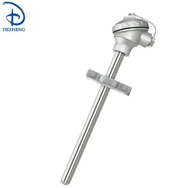 Wear resistant thermocouple for cement factory