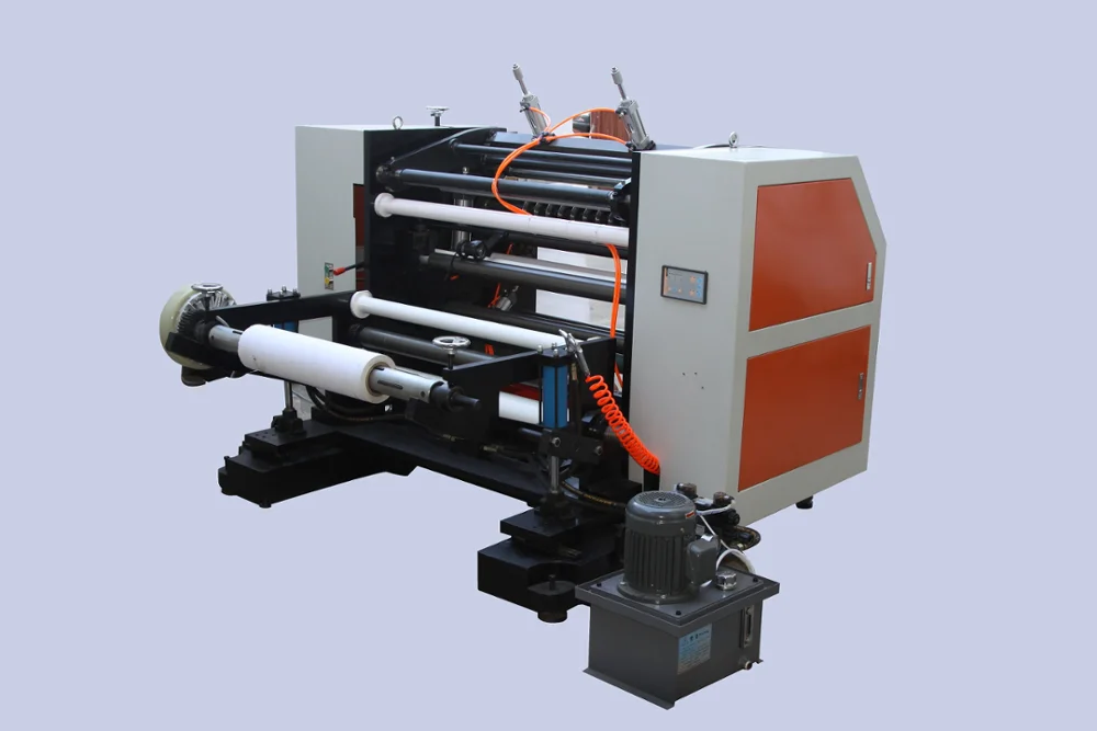 QFJ-900 model Thermal Fax Paper Roll Till Roll Slitting and Rewinding Machine