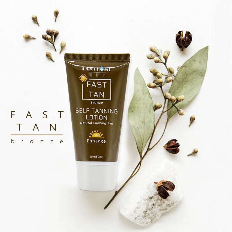 LANTHOME крем для быстрого загара и ухода за кожей, натуральный крем-лосьон Пшеничного цвета для самозагара