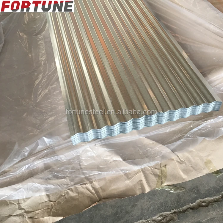 Shanghai Color Metal Galvanized and galvalume zinc corrugated roofing iron steel sheet price