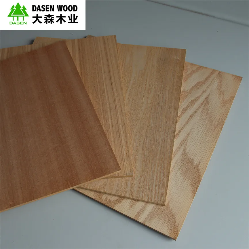 
17mm natural red oak veneer MDF,laminated MDF board,mdf kitchen panel china suppliers 