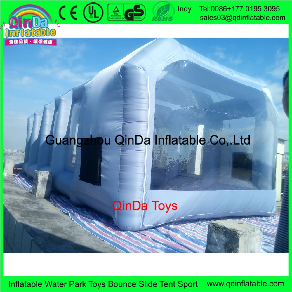 
10*5*3.5m Inflatable Car Wash Tent for Car Painting Room,Inflatable Spray Paint Booth with Carbon Filter 