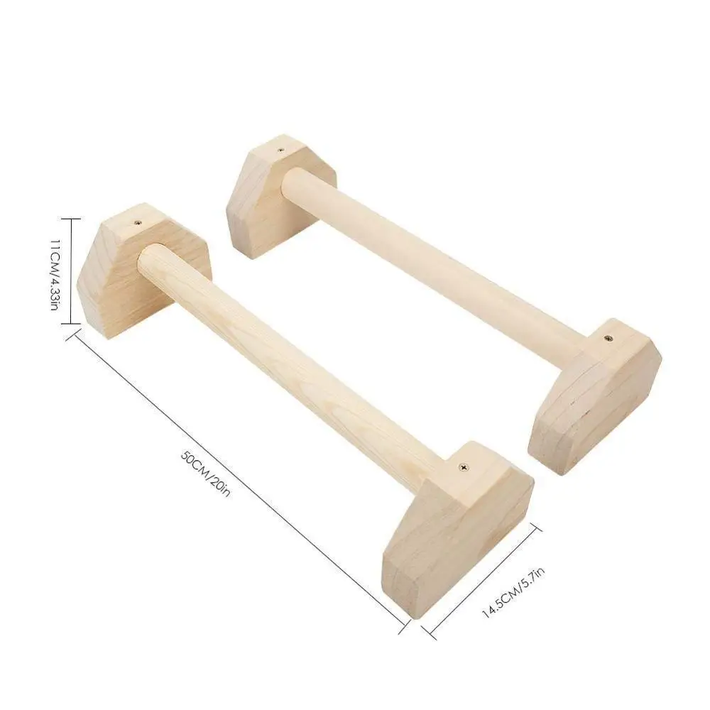 Fitness Sport Push Up Gym Exercise Training Solid Beech Wooden Paralettes Stands Push up Bars