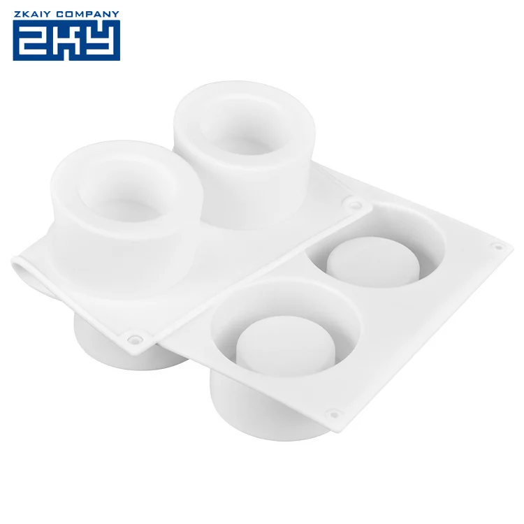 6 отверстий 3D Пудинг Форма чашки десертов силиконовые мусс для выпечки тортов