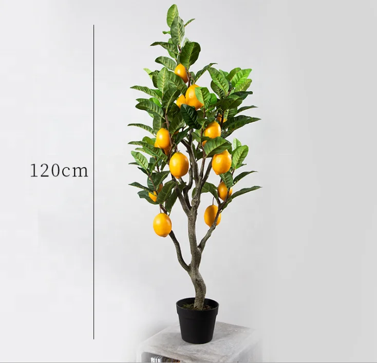 
artificial lemon tree fruit tree plant bonsai fresh fruit tree for decoration 